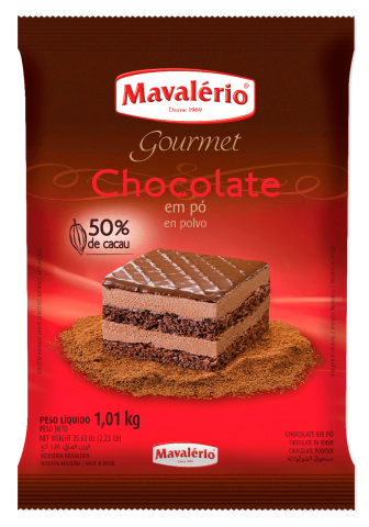 CHOCOLATE EM PO 50% CACAU MAVALERIO 1KG