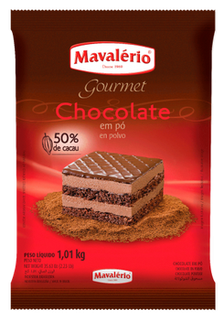 CHOCOLATE EM PO 50% CACAU MAVALERIO 1KG