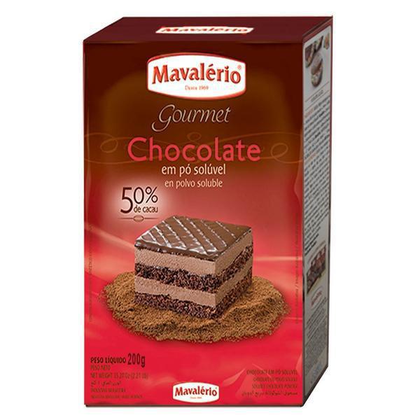 CHOCOLATE EM PO 50% CACAU MAVALERIO 200G