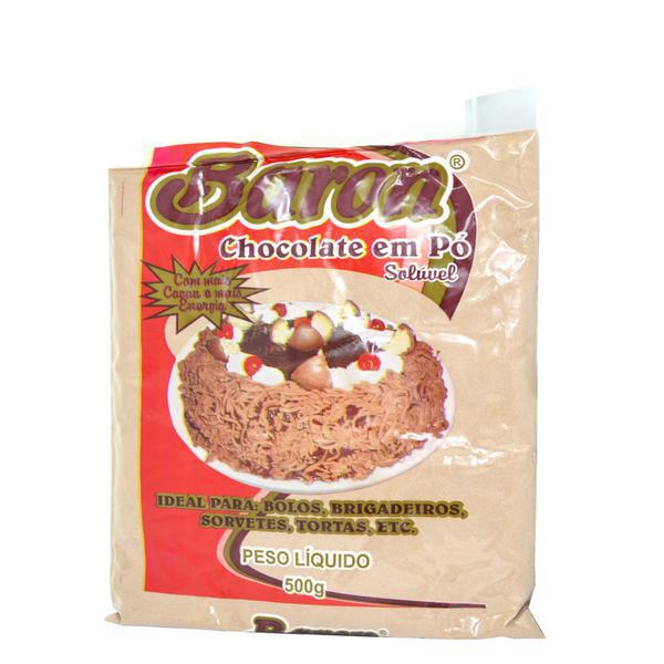 CHOCOLATE EM PO BARON 500G