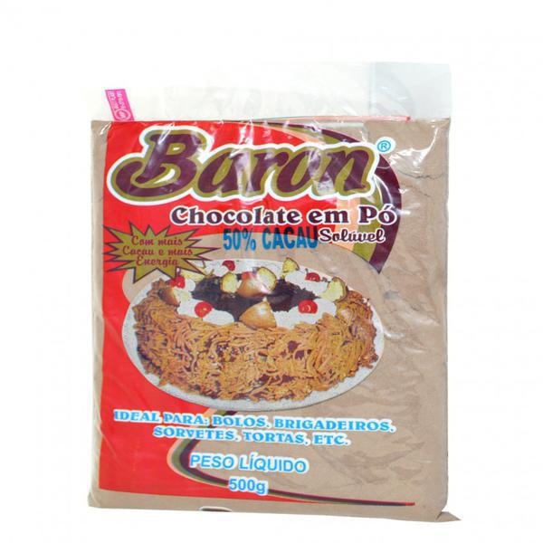 CHOCOLATE EM PO BARON 50% CACAU 500G