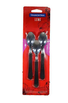 CJ LEME COLHER CHA INOX 3PC  