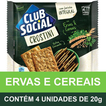 CLUB SOCIAL CROSTINI ALHO ERVAS 80G