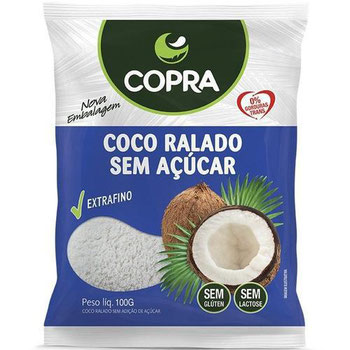 COCO RALADO COPRA PURO S/ACUCAR 100G