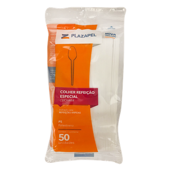 COLHER DESC PLAZAPEL REFEICAO C/50UND