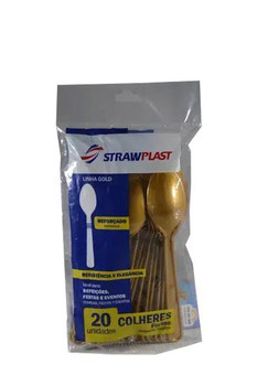 COLHER FORTE DOURADA STRAW UND