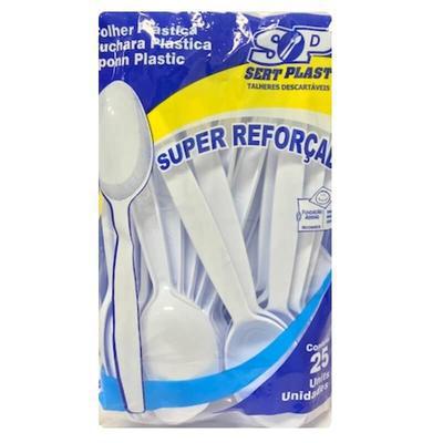 COLHER SERTPLAST REFEICAO BRANCO UND