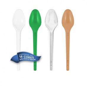 COLHER SOBREMESA MISTA STRAWPLAST