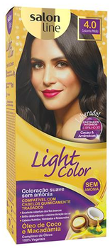 COLORAÇÃO LIGHT COLOR SALON LINE CASTANHO MÉDIO 4.0