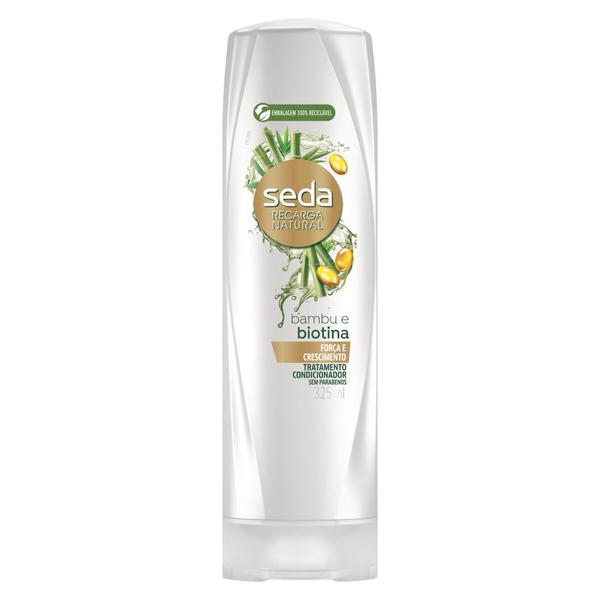 Condicionador Seda Recarga Natural Biotina Óleo Ricino 325ml