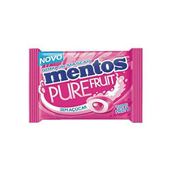 CONFEITO GOMA MASCAR MENTOS PURE FRUIT 6G