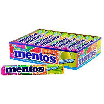 CONFEITO MENTOS RAINBOW 27,1G