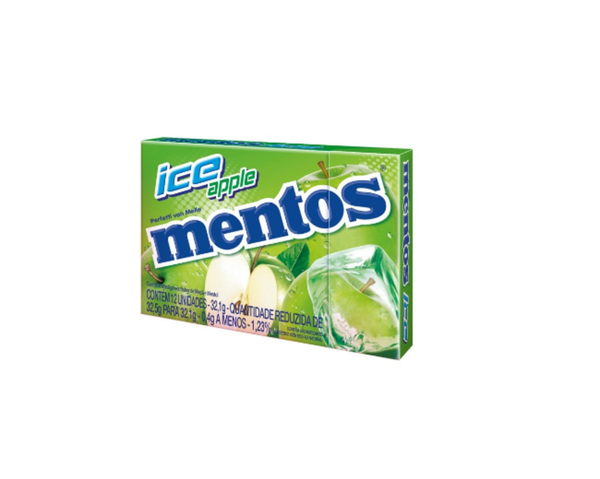 CONFEITO MENTOS SLIM ICE APPLE 32,1G