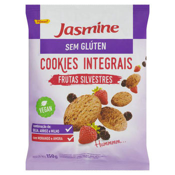 COOKIE JASMINE S/ GLUTEN FRUTAS SIL 150G