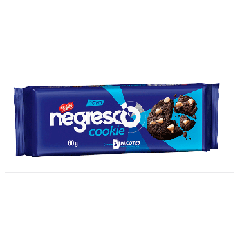 Biscoito Cookie Nestlé Negresco Gotas De Baunilha 60gr