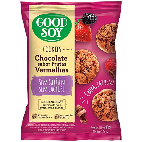 COOKIES CHOC/FRUTAS VERM GOOD SOY 32G
