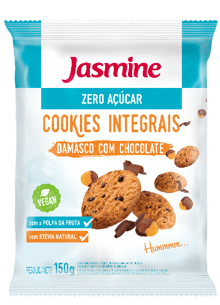 COOKIES JASMINE ZERO ACUCAR CHOC 150G