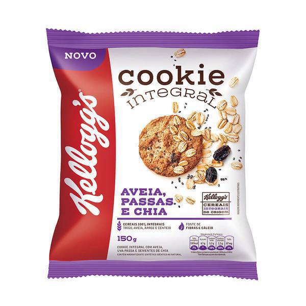 COOKIES KELLOGS AVEIA PASSAS E CHIA 150G