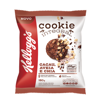 COOKIES KELLOGS CACAU AVEIA  E CHIA 150G