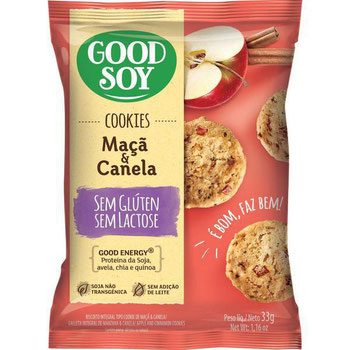 COOKIES MACA/CANELA GOOD SOY 32G