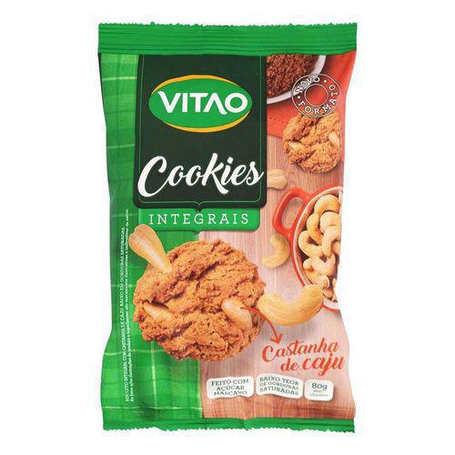 Cookies Integrais Castanha Caju Vitao 80gr