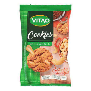 Cookies Integrais Castanha Caju Vitao 80gr