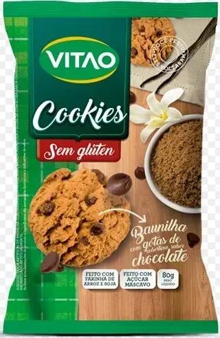 COOKIES VITAO S/GLUTEN BAUN.C/GOTAS CHOC 80G