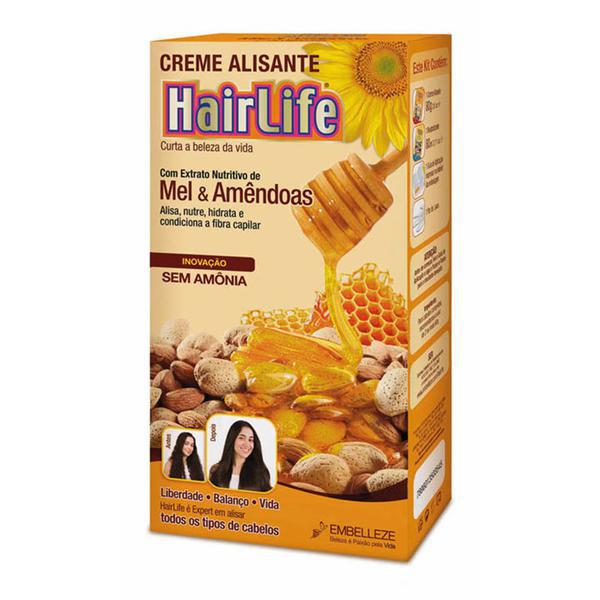 CREME ALISANTE HAIRLIFE MEL/AMENDOAS 80G