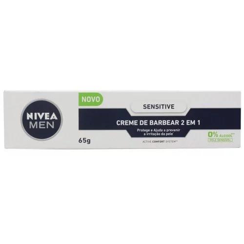CREME BARBEAR 2 EM 1SENSITIVE NIVEA  65G