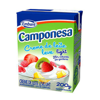 CREME DE LEITE CAMPONESA TETRA LIGHT 200G