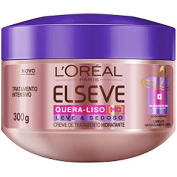CREME DE TRATAMENTO ELSEVE QUERA LISO LEVE SEDOSO 300G