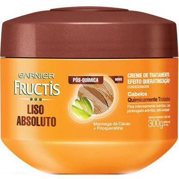 CREME DE TRATAMENTO FRUCTIS LISO POS QUIMICA 300G