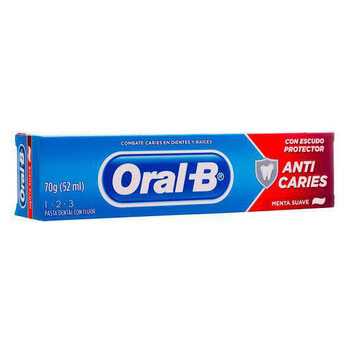 Creme Dental Oral B 123 Anticáries 70gr