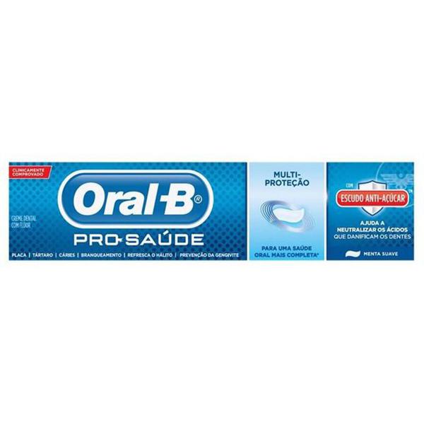 CREME DENTAL ORALB PROSAUDE MENTA SUAVE 70G
