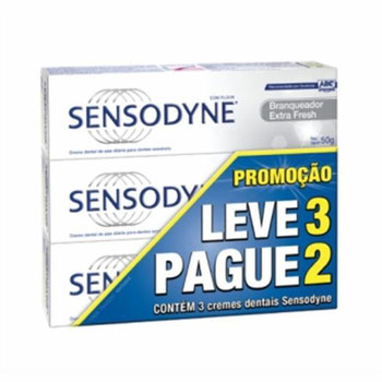 CREME DENTAL SENSODINE BRANCO EXTRA FRESH 50G