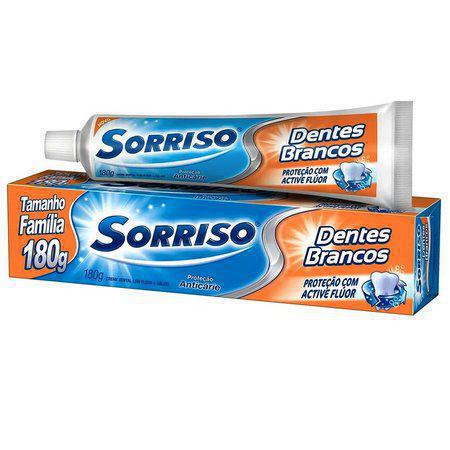 Creme Dental Sorriso Dentes Brancos Tamanho Família 180gr