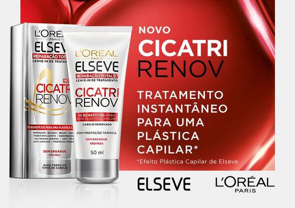 Creme De Pentar Elseve Leave-in De Tratamento Cicatri Renov 50ml