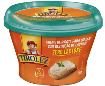 CREME RICOTA TIROLEZ ZERO LACT 150G