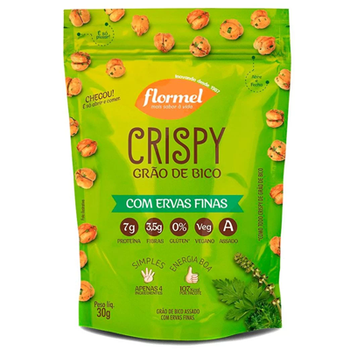 CRISPY GRAO DE BICO C/ERVAS FINAS FLORMEL 30G 