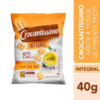 CROCANTISSIMO AZEITE PIMENTA INT 40G
