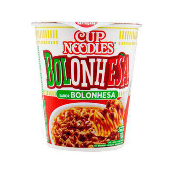 Macarrão Instantâneo Nissin Cup Noodles Bolonhesa 72gr
