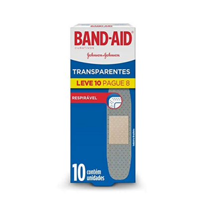CURATIVOS BAND-AID TRANSPARENTES 10 UND