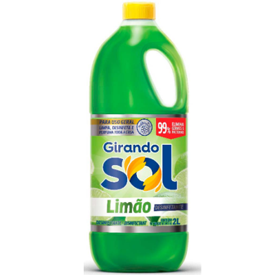 DESINFETANTE GIRANDO SOL 2L LIMÃO