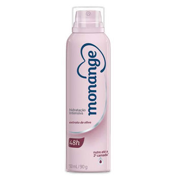 Desodorante Aerossol Feminino Monange Extrato de Oliva 150ml