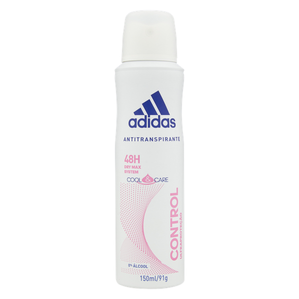 DESODORANTE AEROSOL ADIDAS CONTROL COOL E CARE 150ML 91G