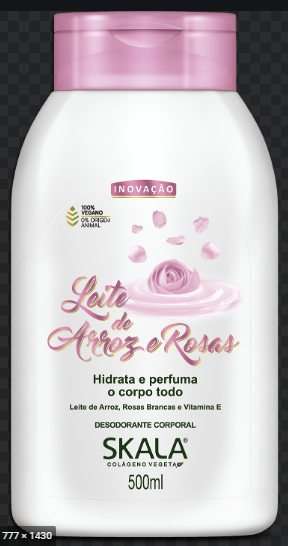 DESODORANTE CORPORAL ARROZ E  ROSAS 500ML