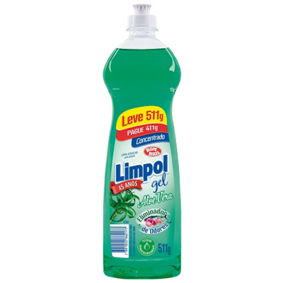 DETERGENTE GEL LIMPOL L511P411ML ALOE VERA