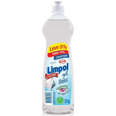DETERGENTE GEL LIMPOL L511P411ML CRISTAL