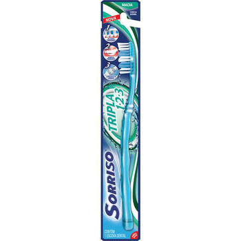 ESCOVA DENT ADULTO SORRISO TRIPLA 123 MACIA 1UND
