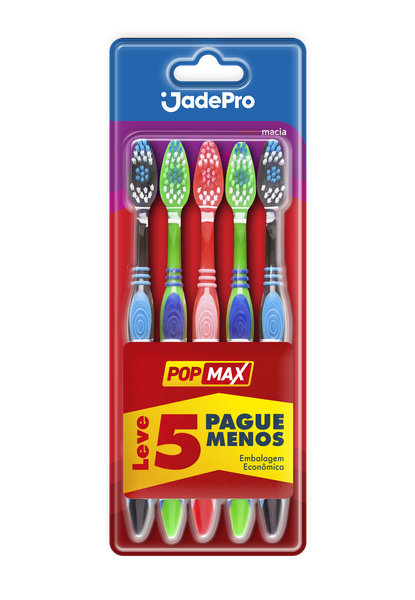 ESCOVA DENTAL JADEFROG POP MAX 5UN